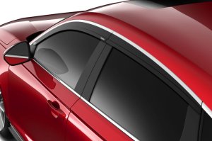 Honda Accord Window Ventvisors - Husky Liners - Low Profile - Chrome - `23-`24